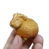 Talla en Madera de Ciprés Ovejas de la Fortuna Adornos Oveja del Zodiaco Oveja Tang Madera Maciza Talla Mascota Cordero Lindo Decoraciones para el Hogar