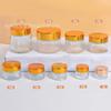 Frasco de Vidrio Transparente para Crema, Botella Vacía Rellenable para Loción, Set Cosmético, Botella Rellenable, Botella para Crema Facial, Botella para Crema de Ojos
