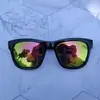 8235 Gafas Estrella de Pimienta Li Yifeng Gafas de Sol Negras Gafas de Sol Reflectantes Retro Gafas de Sapo para Hombres y Mujeres