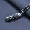 Colgante de dragón de plata de ley S925 para hombre y mujer, patrón de dragón vintage, caja gawu dominante, caja moderna, colgante, venta al por mayor