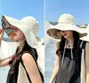 Sombrero de Copa Abierta de Nuevo Estilo para Primavera para Mujer, Impreso por Ambos Lados, Sombrero Versátil de Ala Ancha de Moda para Protección Solar en Exteriores y Ropa Urbana, Protección UV