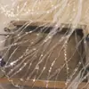 Listras Verticais Renda Lantejoula Macia M115 Tecido de Vestido de Casamento Branco Decoração de Roupas Materiais DIY Acessórios