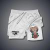 Shorts Deportivos Transfronterizos AliExpress para Hombre de Secado Rápido Transpirables Doble Capa Anti-rozaduras Falsos de Dos Piezas Fitness Running Pantalones Casuales