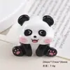 Acessórios de Resina Desenho Animado DIY Enfeites Panda Feliz 3D Decoração de Presilha de Cabelo de Creme Ímã de Geladeira Pingente de Chaveiro