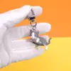 Colgante Hebilla Colgante Gato Lindo Tridimensional Anillo Cadena Llavero Gato Acostado Colgante Ropa Teléfono Móvil Venta al por Mayor Transfronteriza