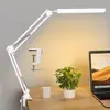 Luminária de Piano Longa Dobrável para Proteção dos Olhos para Quarto, Estudo, Leitura, Luminária de Luz Suave, Fixação em Mesa, Bancada com Braço Longo