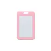 Porta credencial de trabajo transparente a doble cara, vertical, de colores, transfronterizo, protector de plástico duro para tarjeta de campus, porta tarjeta de autobús en stock