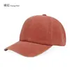 Gorra de Béisbol Lavable con Parte Superior Suave, Cuatro o Seis Líneas, Algodón de Color Sólido, Gorra de Pico para Exportación con Bordado de Logo, Venta al por Mayor de Fábrica Transfronteriza en Stock