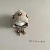 Lindo Sombrero de Flor para Bebé Niña Otoño e Invierno Tejido Protección para Orejas Lana Infantil y Pequeño Princesa con Cordones Sombrero de Palacio