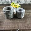 [Bela Argila Bela Cor] Vaso de Flores de Cimento Criativo Cilíndrico Simples Retangular Vaso de Flores Grande Feito à Mão Argila de Magnésio Vaso de Flores