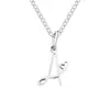 Colar com pingente de letra em aço inoxidável Chihang jewelry transfronteiriço corrente de clavícula nicho personalizada colar com pingente de carta de amor DIY