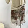 Saia Curta Brilhante com Estampa de Leopardo para Mulheres, Novo Estilo Verão 2026, Cintura Média, Modelo Evasê, Justa nos Quadris, Saia Cauda de Peixe, Saia Elegante