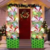 Nuevo letrero de suelo navideño con diseño de cachorro Grinch, letrero impermeable para césped de fiesta al aire libre, jardín