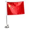Mástil de Bandera para Coche con Ventosa Mástil de Bandera Nacional Mástil de Bandera para Vehículo Todoterreno Marco para Mástil de Bandera Mástil de Acero Inoxidable Ventosa de Cristal Bandera de Estrella de Cinco Puntas