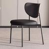 Silla de Comedor de Lujo Accesible Italiana Normcore Escandinava Madera Maciza Hierro Silla de Comedor Moderna Minimalista Silla con Respaldo Silla de Negociación Silla de Bar