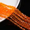 Miçangas Multifacetadas em Formato de Losango, Miçangas de Vidro Coloridas Transparentes, Acessórios de Miçangas Soltas para Brincos Tecidos Feitos à Mão DIY, Franjas