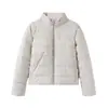 Chaqueta de algodón acolchada cálida informal versátil simple con cuello alto, nueva moda de otoño e invierno europea y americana, pequeña para mujer, transfronteriza ZA 2024