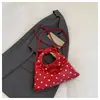 Bolso de Lunares para Mujer 2026 Estilo Nuevo Hombro Único Cruzado Bolso Dumpling Color Sólido Simple Elegante Lazo Bolso de Axila