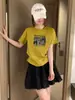 Loja Física Shisanxing de Guangzhou Fonte Camiseta de Algodão 220 Fios para Mulheres, Top de Manga Curta Direto da Fábrica, Fornecimento Exclusivo da Segunda Remessa de Verão