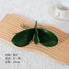 Pegamento suave al tacto hojas de Phalaenopsis de simulación material de flor de simulación Clivia planta en mosaico en maceta accesorios de arreglo floral
