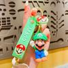 Llavero creativo y lindo de dibujos animados de Super Mario para coche, bolso escolar, colgante para coche, regalo exquisito al por mayor