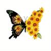 Calcomanías para Coche Transfronterizas Mariposa Girasol Patrón de Dibujos Animados Decoración Calcomanías para Carro Calcomanías Decorativas Impermeables para Motocicleta
