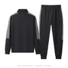 Moda de Primavera y Otoño Sudadera Cardigan de Cuello Alto Pantalones Ropa de Pareja Venta Caliente de Comercio Exterior Trajes Deportivos y Casuales para Hombre