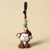 Chaveiro Pingente Escultura em Madeira Artesanal Doze Signos do Zodíaco Pingente de Corrente para Bolsa Ano do Coelho Presente de Aniversário para Amigo Fofo