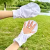 Guantes de Protección Solar de Verano para Mujer, Anti-UV, Estilo Princesa, Delgados, Sin Dedos, Mangas Cortas, Antideslizantes para Conducir, Ciclismo al Aire Libre