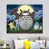 Pintura al óleo digital DIY para niños Comercio exterior transfronterizo Pintura decorativa para colorear pintada a mano Paisaje 6158 Totoro Feliz