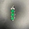 Modelo de 10 yuans Barraca de Jade mercadorias colar de jade pingente Jade Malaio 925 pingente de feijão das quatro estações pingente de jade