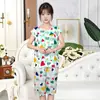 Pijama de algodón y seda para mujer para mamás, verano, fino, algodón artificial, ropa de casa para mediana edad y ancianos, nuevo traje de dos piezas de manga corta 2023