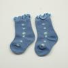 Calcetines para Bebé Recién Nacido de Media Pantorrilla Primavera y Otoño Sin Costuras Sueltos Estilo Princesa Floral Calcetines para Niña Fabricante Mayorista