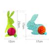 Elemento de Pascua transfronterizo Linterna en forma de huevo Conejo rico Bola de panal en forma de huevo Colgante Escena colgante Decoración Conjunto