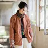 26 Invierno Nuevo Estilo Rizo Acolchado Cuadros Algodón Chaqueta Original Nuevo Estilo Chino Mejorado Estilo Artístico Chaqueta Corta de Algodón para Mujer