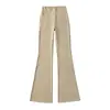 Pantalones deportivos casuales de yoga ajustados y sexys estilo americano con bolsillos acampanados, alta elasticidad, efecto reductor y de realce de glúteo