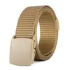 Cinturón de Lona de Poliéster Casual para Exteriores para Hombres y Mujeres Hebilla de Plástico Cinturón de Moda Secado Rápido Cinturón Táctico de Entrenamiento Militar