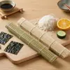 Onigiri Sushi Esteira de Bambu para Enrolar Esteira de Sushi Nori Rolo de Arroz Pele Branca Cortina Arroz Enrolado em Nori Rolo de Bambu Rolo de Sushi Outro
