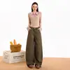 Jeans Laranja Infantil # Novo Estilo Outono e Inverno, Jeans Largo Estilo Preguiçoso Lâmina para Mulheres, Solto, Ajustado e com Caimento, Calça Versátil de Comprimento Total
