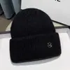 Gorro de Punto de Invierno para Mujer, Estilo Nuevo, Forro de Felpa, Engrosado, Gorro Versátil, Gorro Holgado, Gorro de Punto Cálido para Proteger Orejas Venta al por Mayor