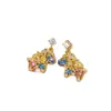 Pendientes Colgantes de Plata con Diamantes Incrustados de Caballo Estilo Coreano, Lujo Accesible, Personalizados, Pendientes de Gama Alta, Pendientes Elegantes Exquisitos y Versátiles para Mujer