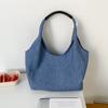 2025 Nueva Moda Coreana Dongdaemun Casual de un Solo Hombro Estilo de Oficina Bolso Tote Gran Capacidad Portátil para Mujer Bolso de Mezclilla