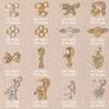 Nueva Joyería para Uñas Lazo Dorado Perla DIY Astronauta Aleación Diamante Joyería Mariposa Oso Diamante Venta al por Mayor