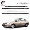 Tira de presión exterior para corte de agua de ventana, tira de retención de agua exterior adecuada para Toyota Prius Prius04-09 75720-47010