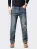 Ropa para Hombre Fengshe / Jeans elásticos amigables con la piel para hombre 2026 primavera y otoño nuevos pantalones de mezclilla rectos para negocios casual