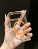 Adequado para Capa de Celular Magnética Duo para iPhone com Dobradiça Acrílica Duas em Uma 90% de Desconto Empilhável Apple Iphone18