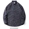 Camisa de Cuadros con Textura Seersucker para Hombre, Primavera y Otoño, Manga Larga, Casual, Delgada 10838