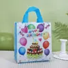 Tela No Tejida Caricatura Inglesa Cumpleaños Bolsa de Tote No Tejida Bolsa de Empaque Impresa Bolsa de Regalo Bolsa para Dulces de Halloween