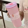 Nova Caneca de Escritório para Estudantes, Caneca Térmica de Aço Inoxidável 304 de Aparência Premium, Conserva o Frio, Caneca de Café Portátil, Porta-Copos Portátil para Carro