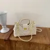 Cross2026 Outono Nova Bolsa Elegante Versátil Feminina Acolchoada com Corrente na Alça Moda Temperamento Bolsa de Ombro Único Transversal